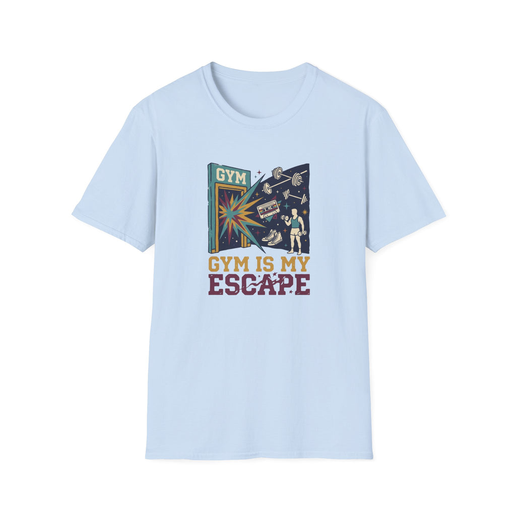 Gym is my escape - colorful T-Shirt