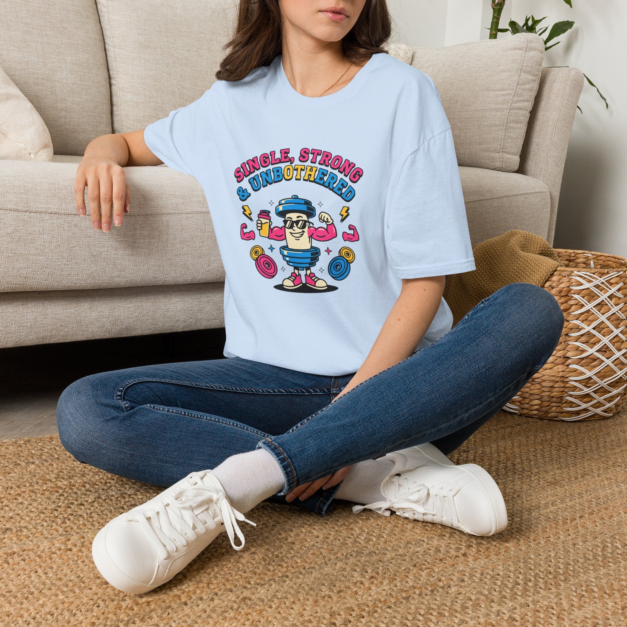 Single strong and unbothered T-Shirt