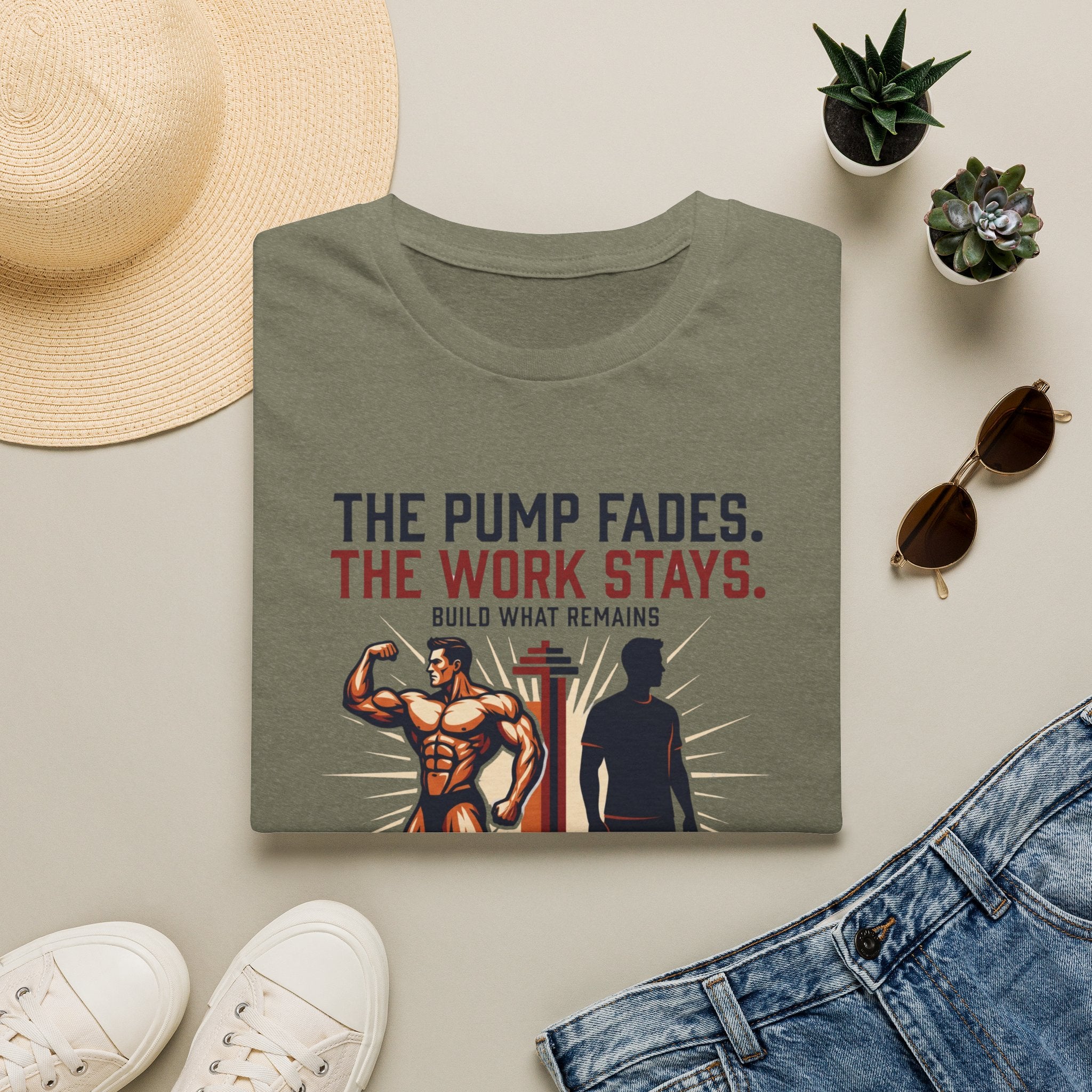 The pump fades. The work stays T-Shirt
