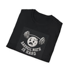 Barbell Math Is Hard – Confused Emoji Gym Tee T-Shirt