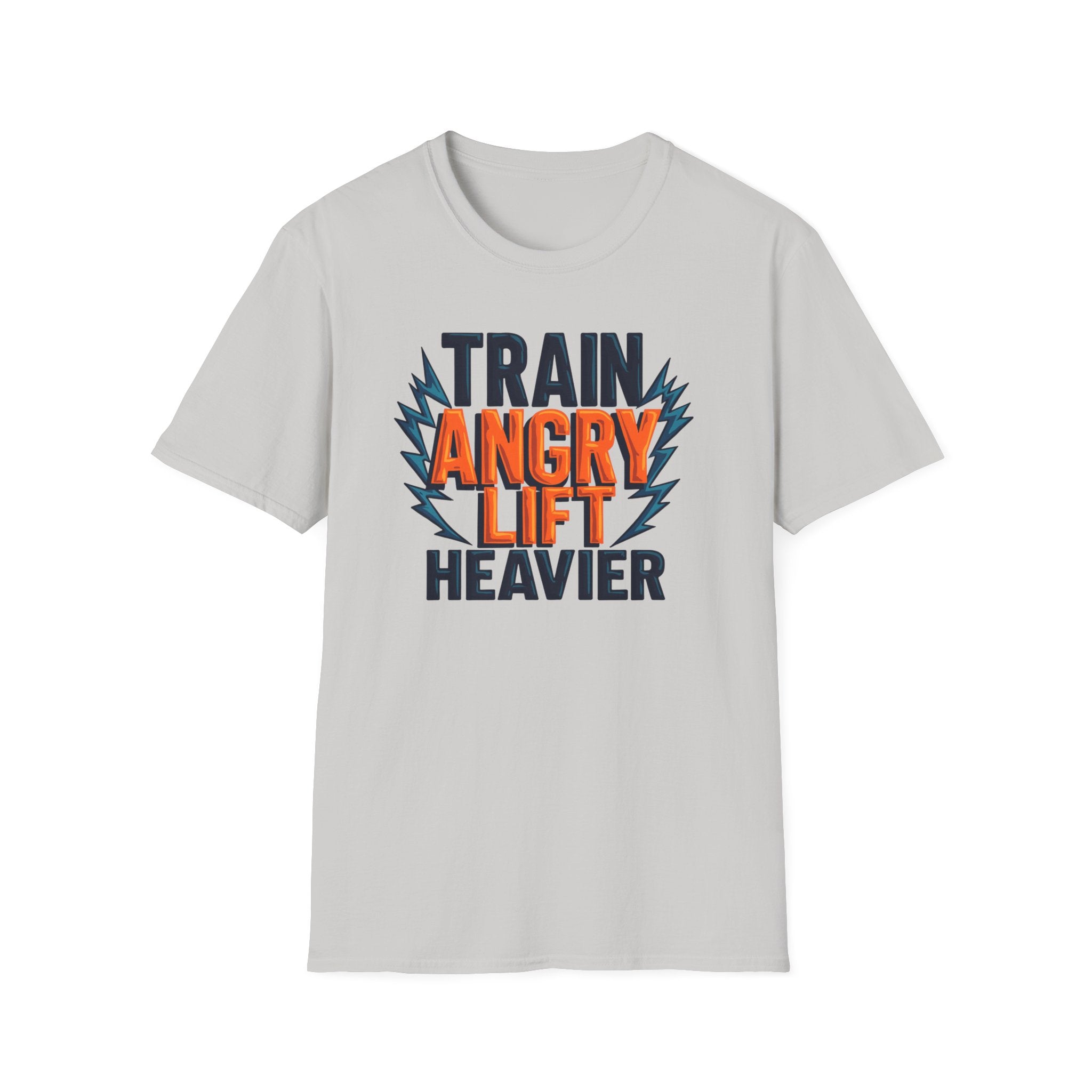Train Angry, Lift Heavier typo T-Shirt