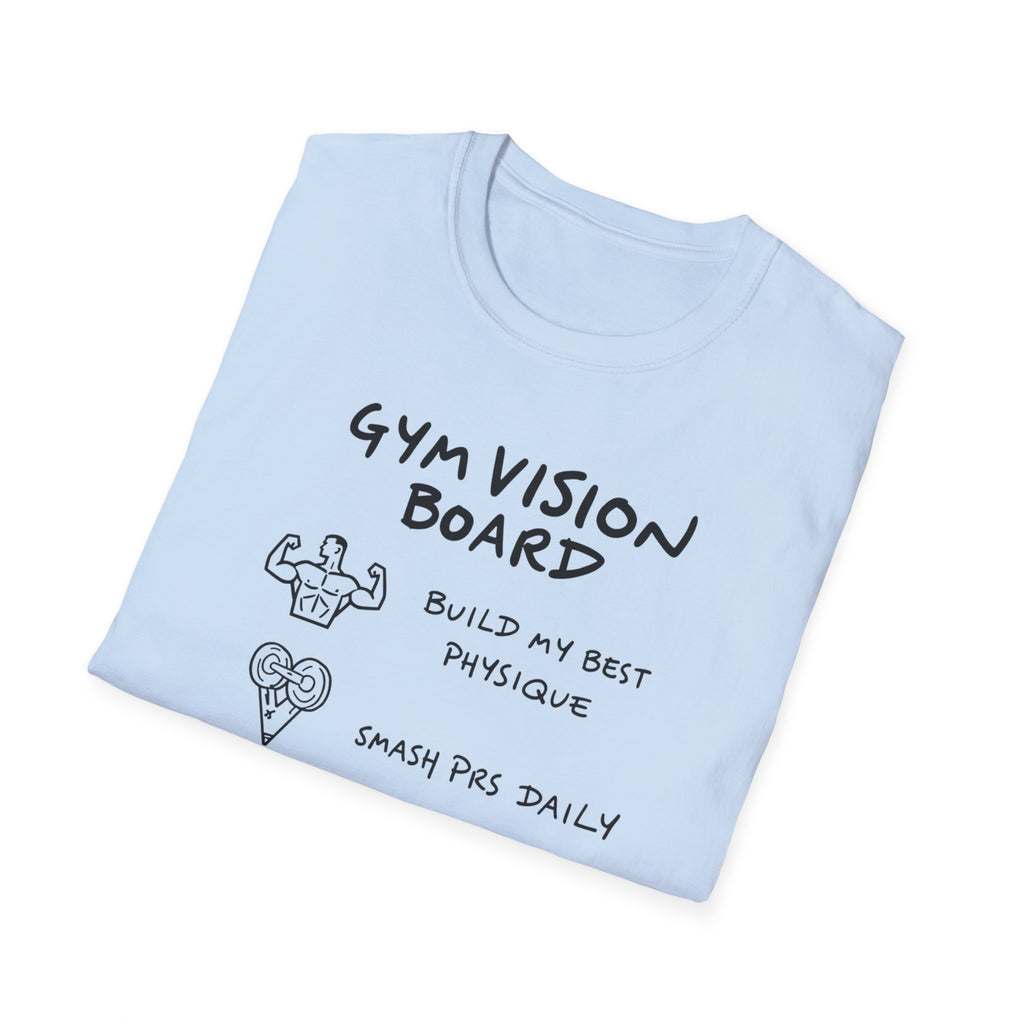 Gym Vision Board – Neon Goals Edition T-Shirt