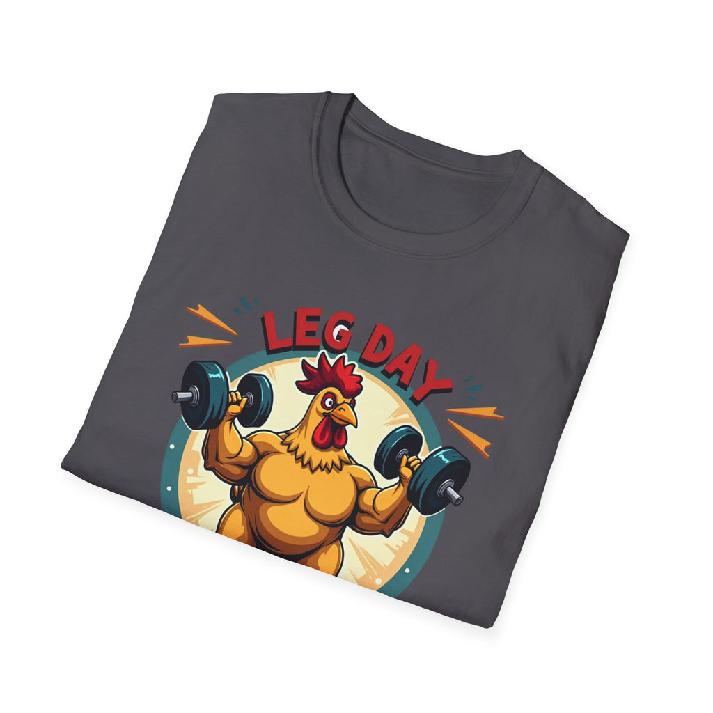 Leg Day Is My Cardio (Muscle Chicken Edition) T-Shirt