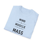 Mind + Muscle = Mass – Equation T-Shirt