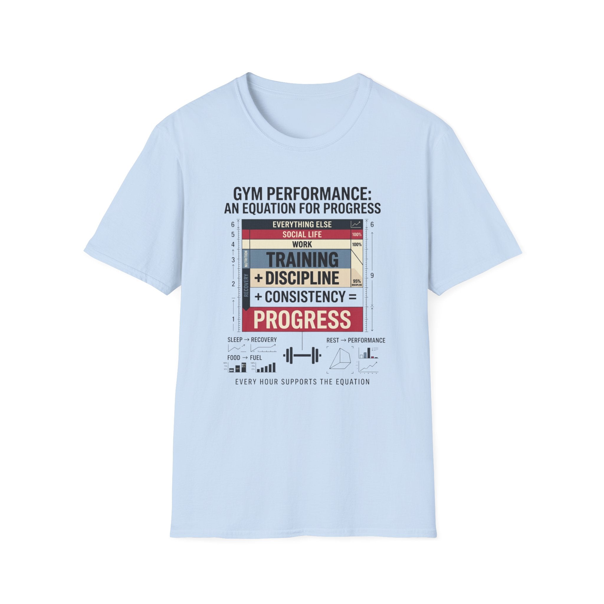 Gym Performance - An equation for progress T-Shirt