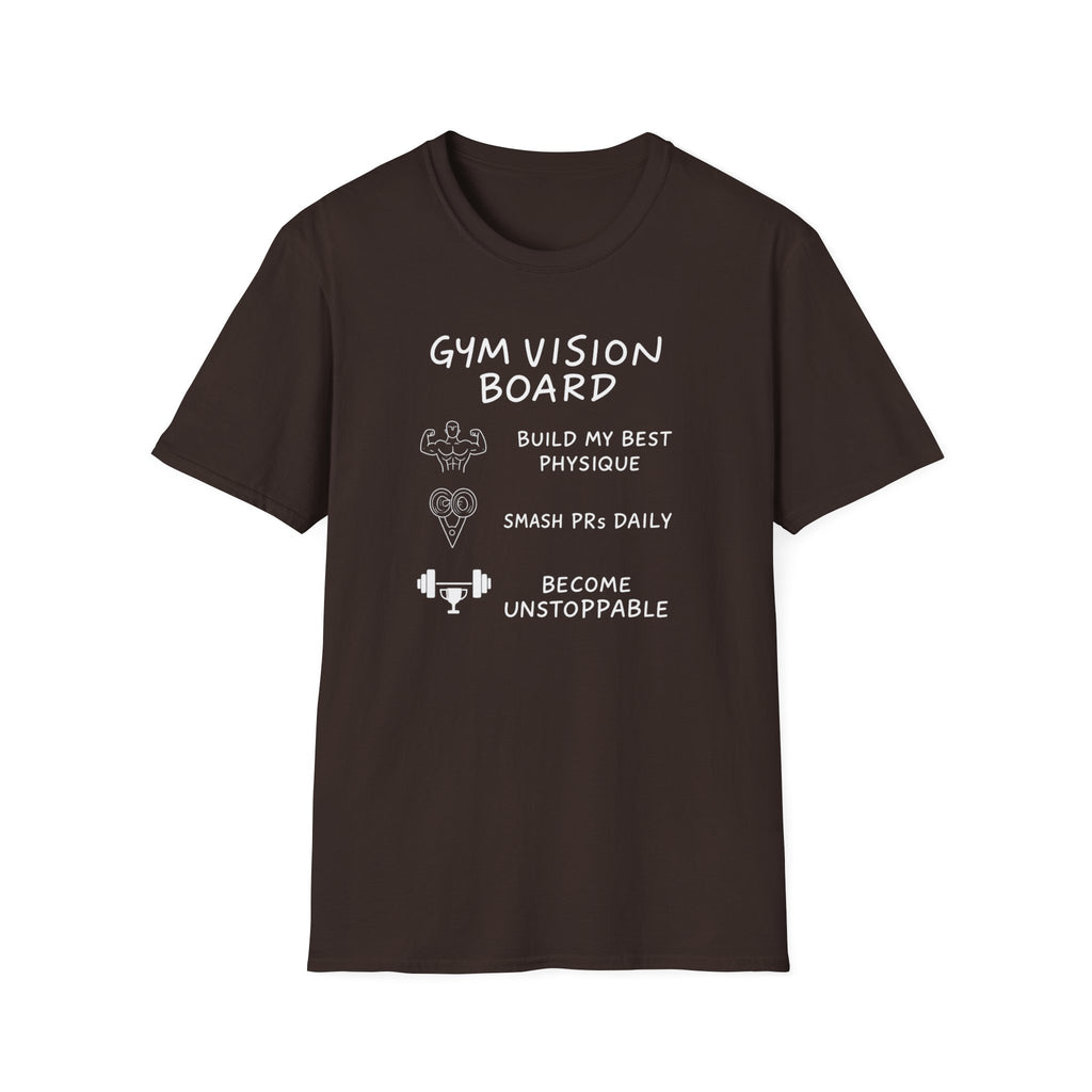 Gym Vision Board – Neon Goals Edition T-Shirt