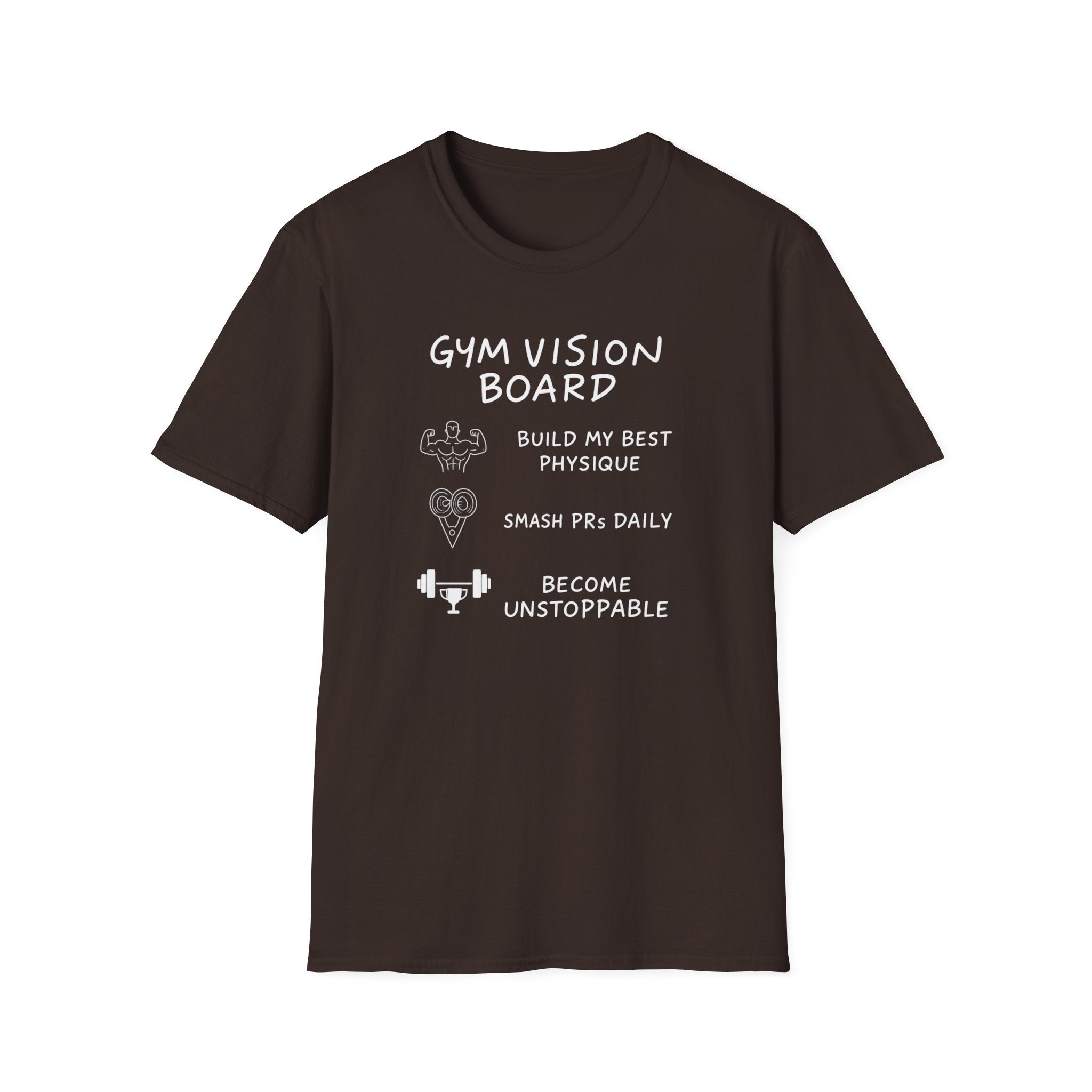 Gym Vision Board – Neon Goals Edition T-Shirt