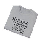 Flexing Locked – Post-Pump Protocol T-Shirt