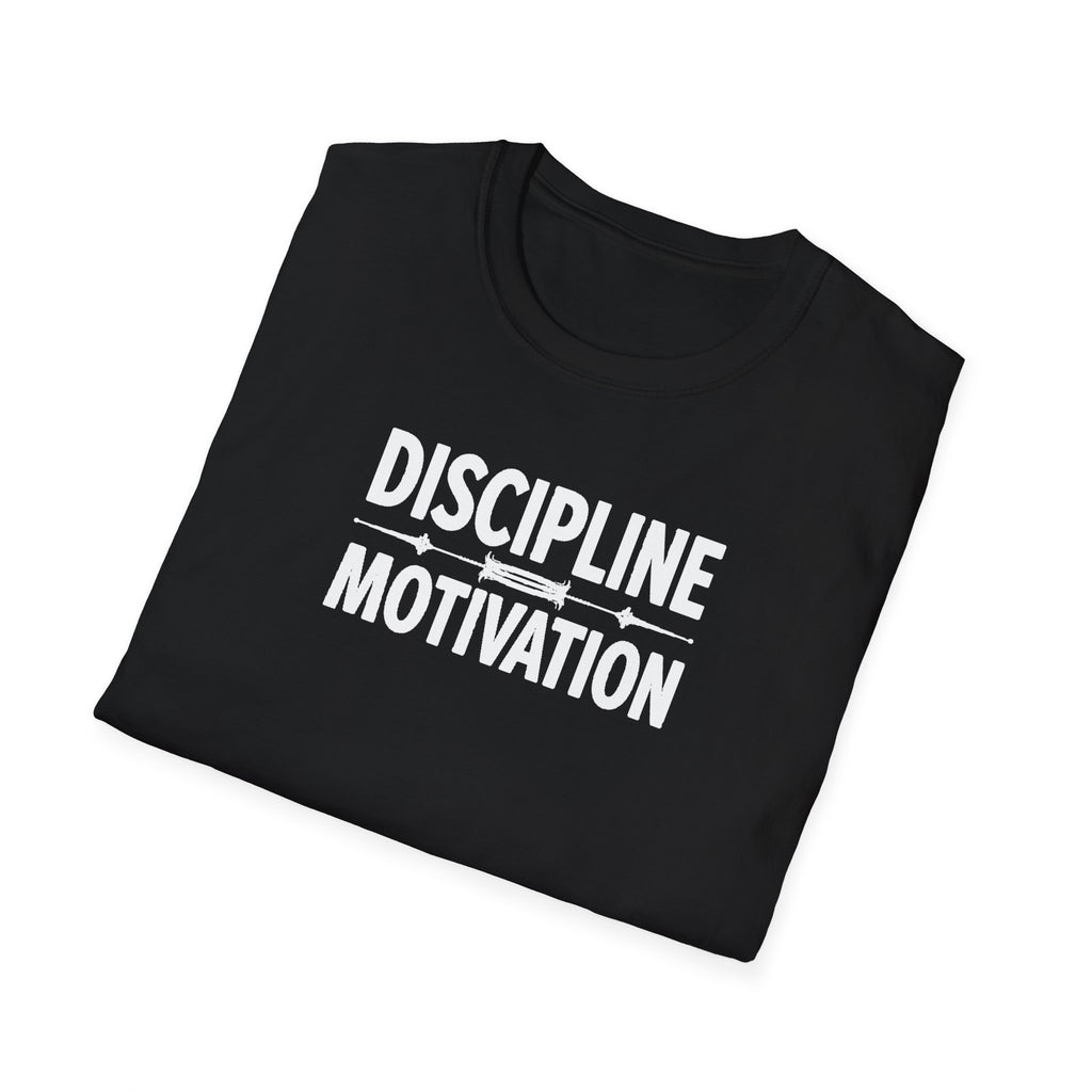 Discipline > Motivation – Barbell Edition T-Shirt