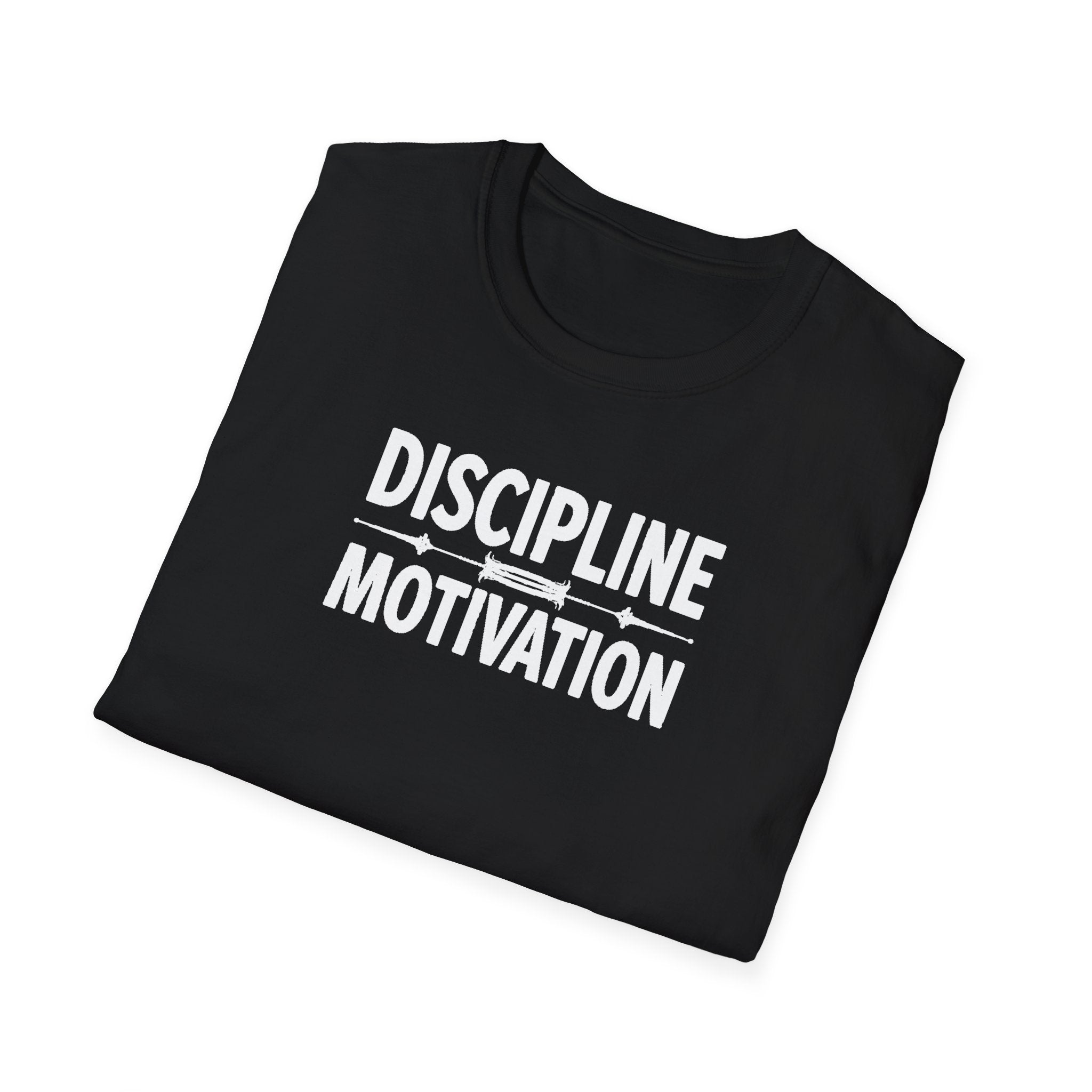 Discipline > Motivation – Barbell Edition T-Shirt