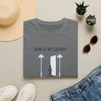 Gym is my escape - Minimalistic T-Shirt