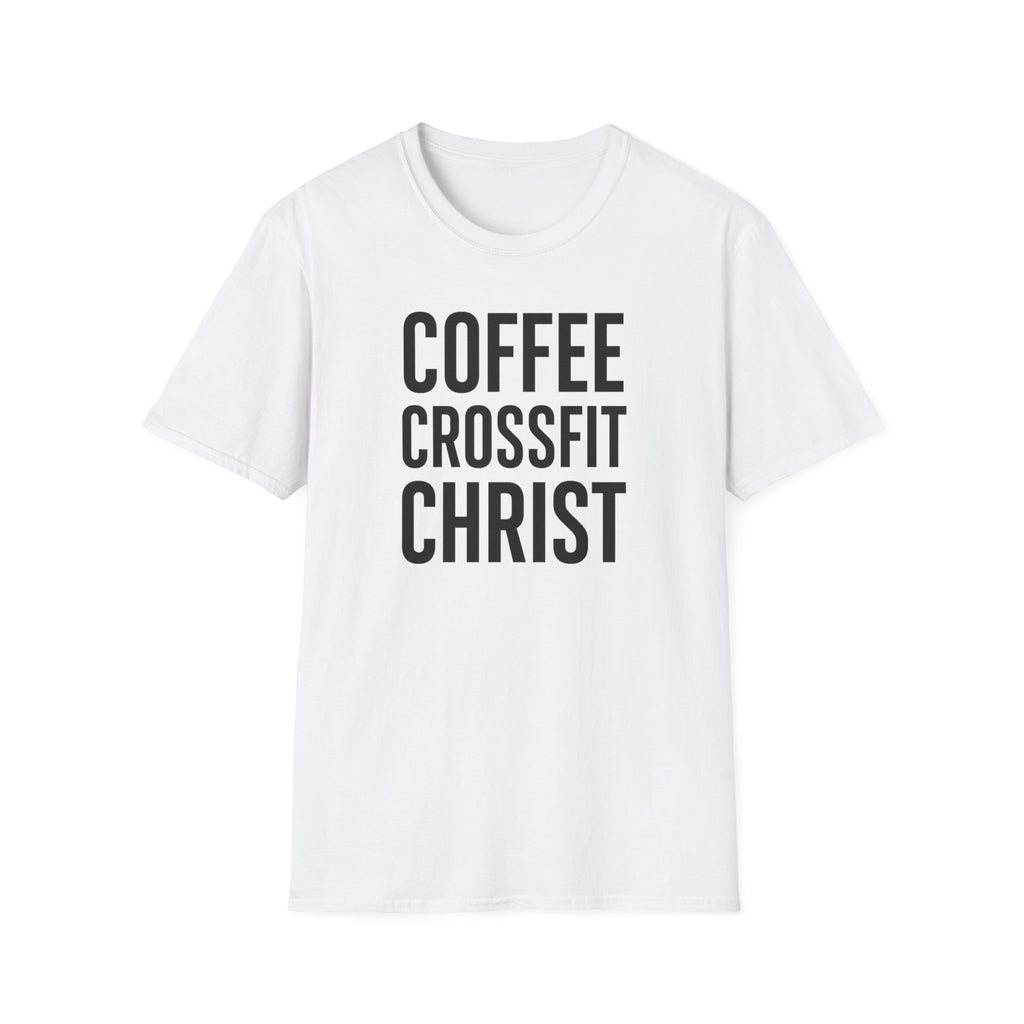 Coffee. CrossFit. Christ. – Bold Faith & Fitness Tshirt