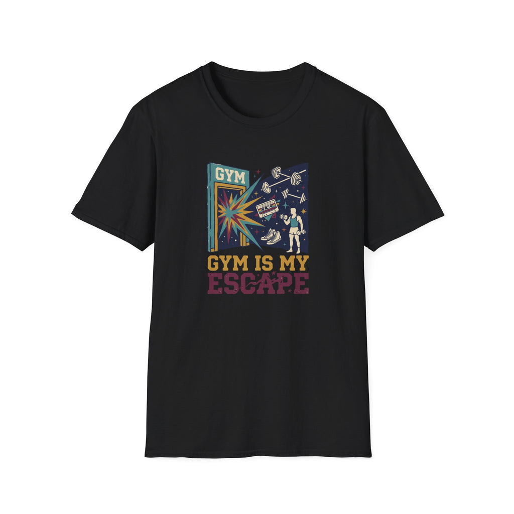 Gym is my escape - colorful T-Shirt