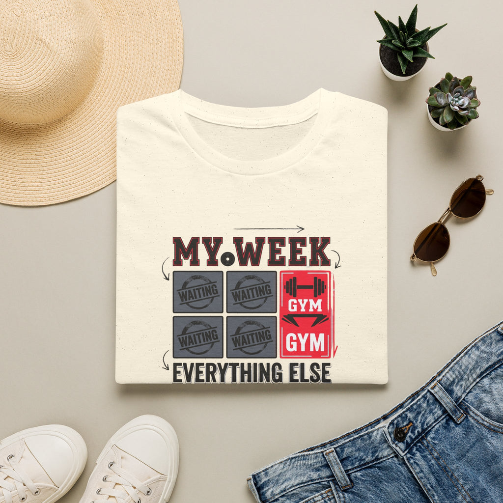 Waiting for gym - Week schedule T-Shirt