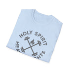 Holy Spirit. Heavy Weights. – Crossed Barbells Emblem Tshirt