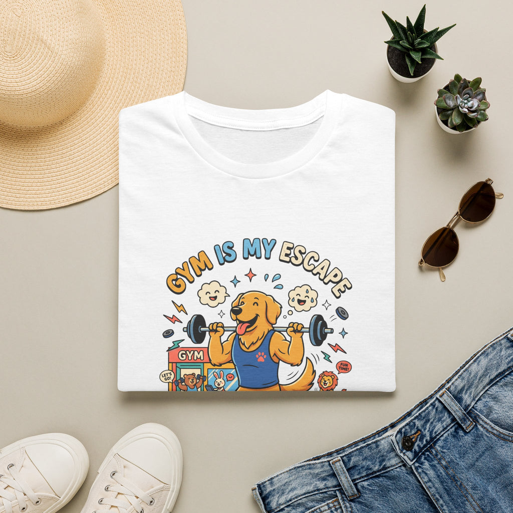 Gym is my escape - Happy retriever Gym T-Shirt