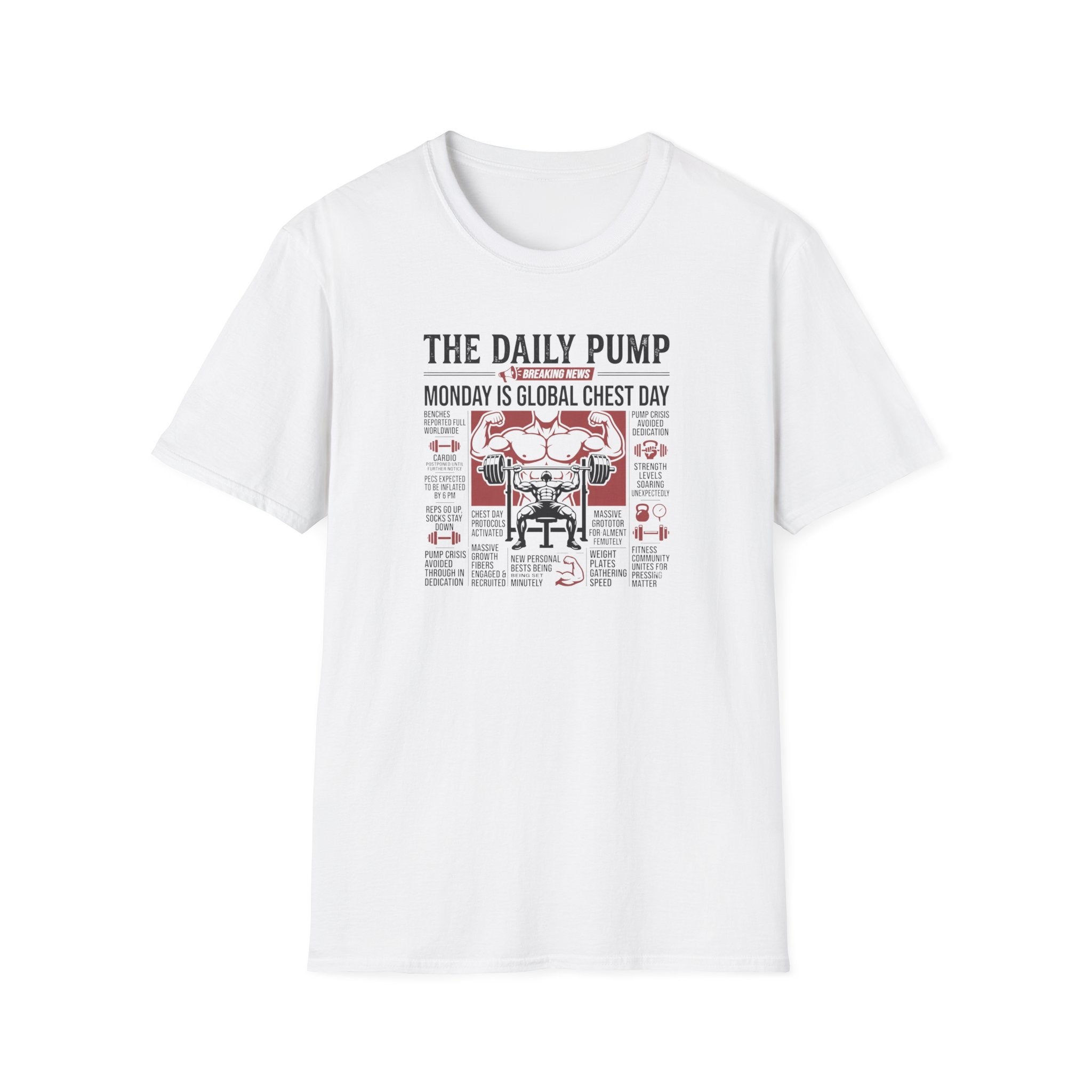 Monday is Global chest day - Breaking news T-Shirt