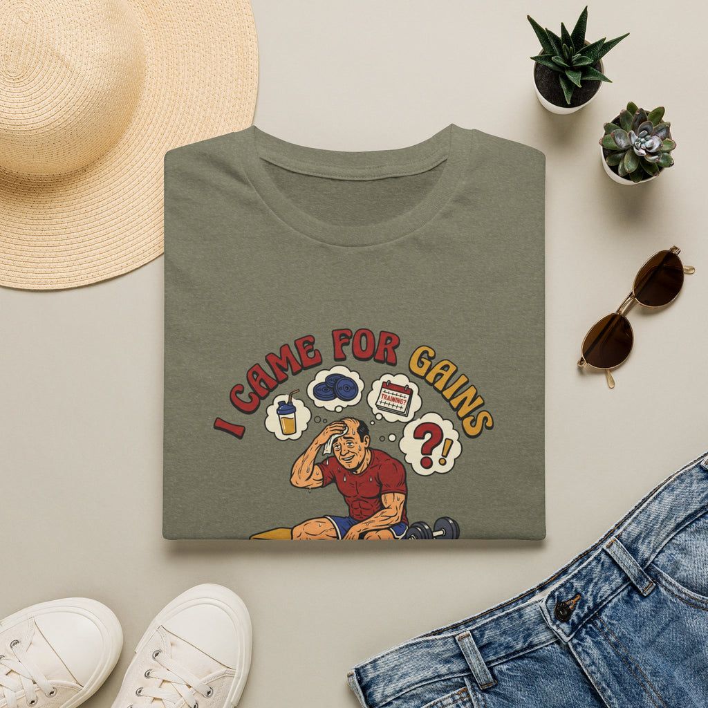 Came for Gains, left with Questions T-Shirt