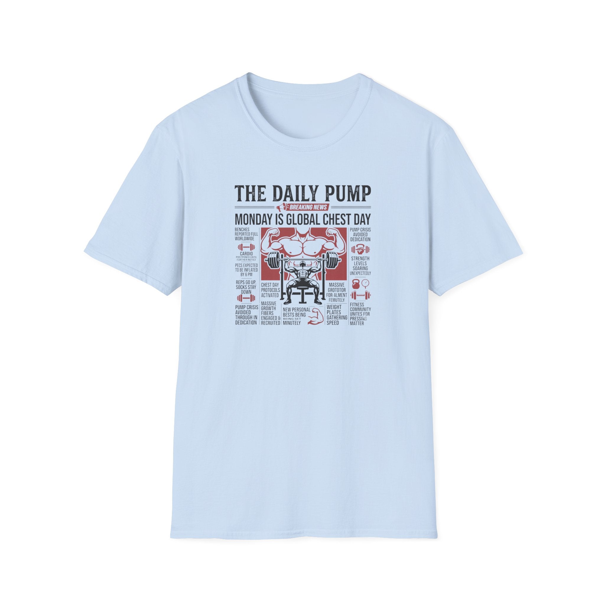 Monday is Global chest day - Breaking news T-Shirt