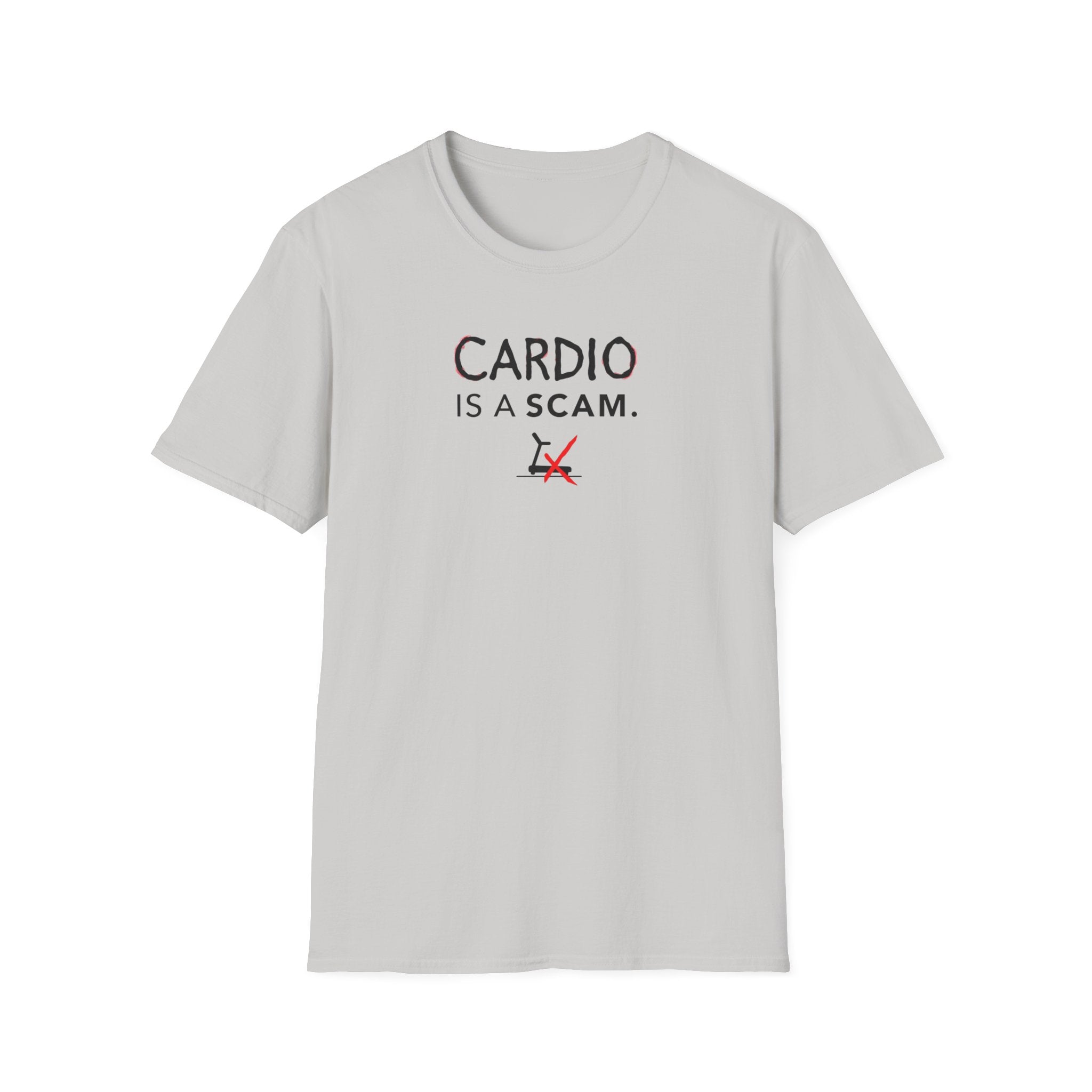 Cardio Is a Scam typo T-Shirt