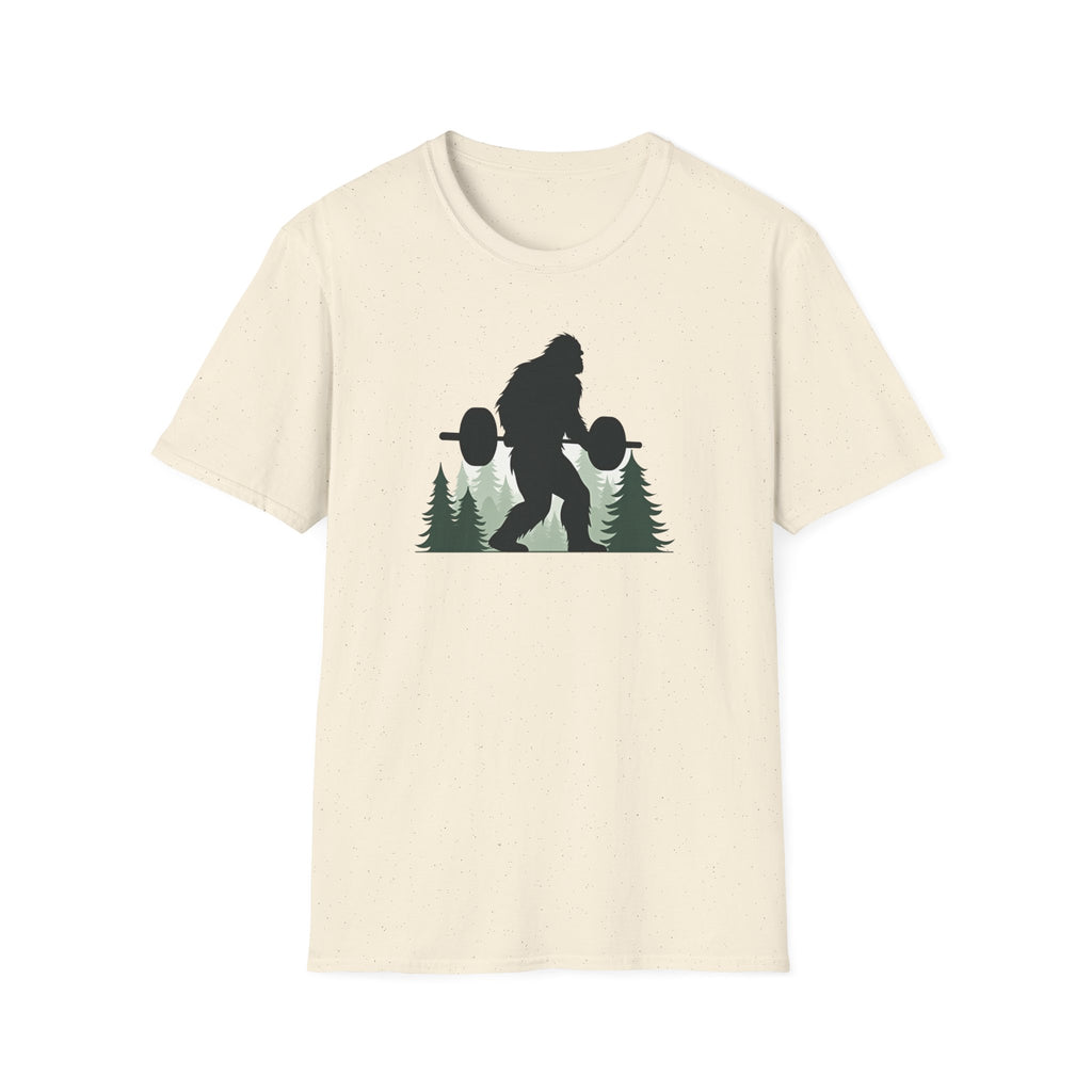 Forest Beast Mode – Bigfoot Barbell Edition T-Shirt