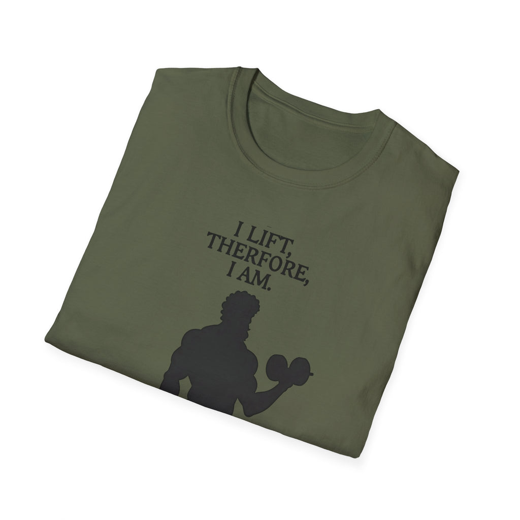 Iron Philosopher – I Lift, Therefore I Am T-Shirt