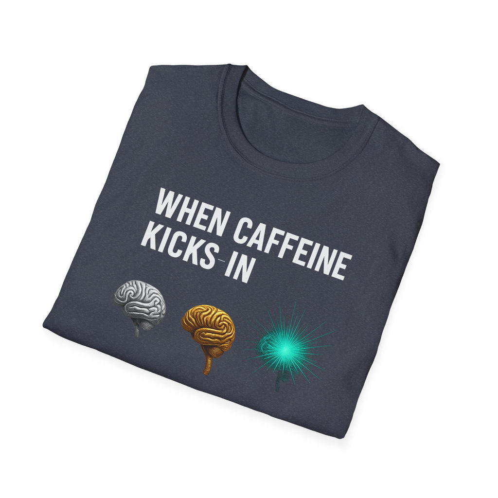 When Caffeine Kicks In – Brain Upgrade Sequence T-Shirt