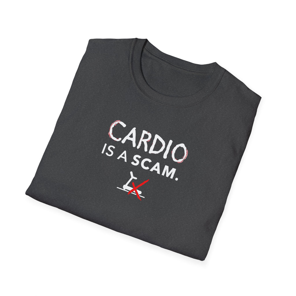 Cardio Is a Scam typo T-Shirt