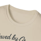 Saved by Grace, Built by Iron – Faith Meets Strength Tshirt