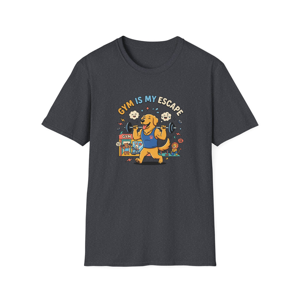 Gym is my escape - Happy retriever Gym T-Shirt