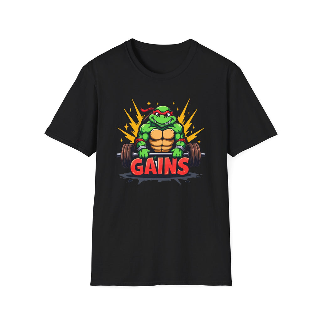 Hard-Shelled Gains – Turtle Power Edition T-Shirt