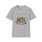 Gym is my escape - Racoon humorous T-Shirt