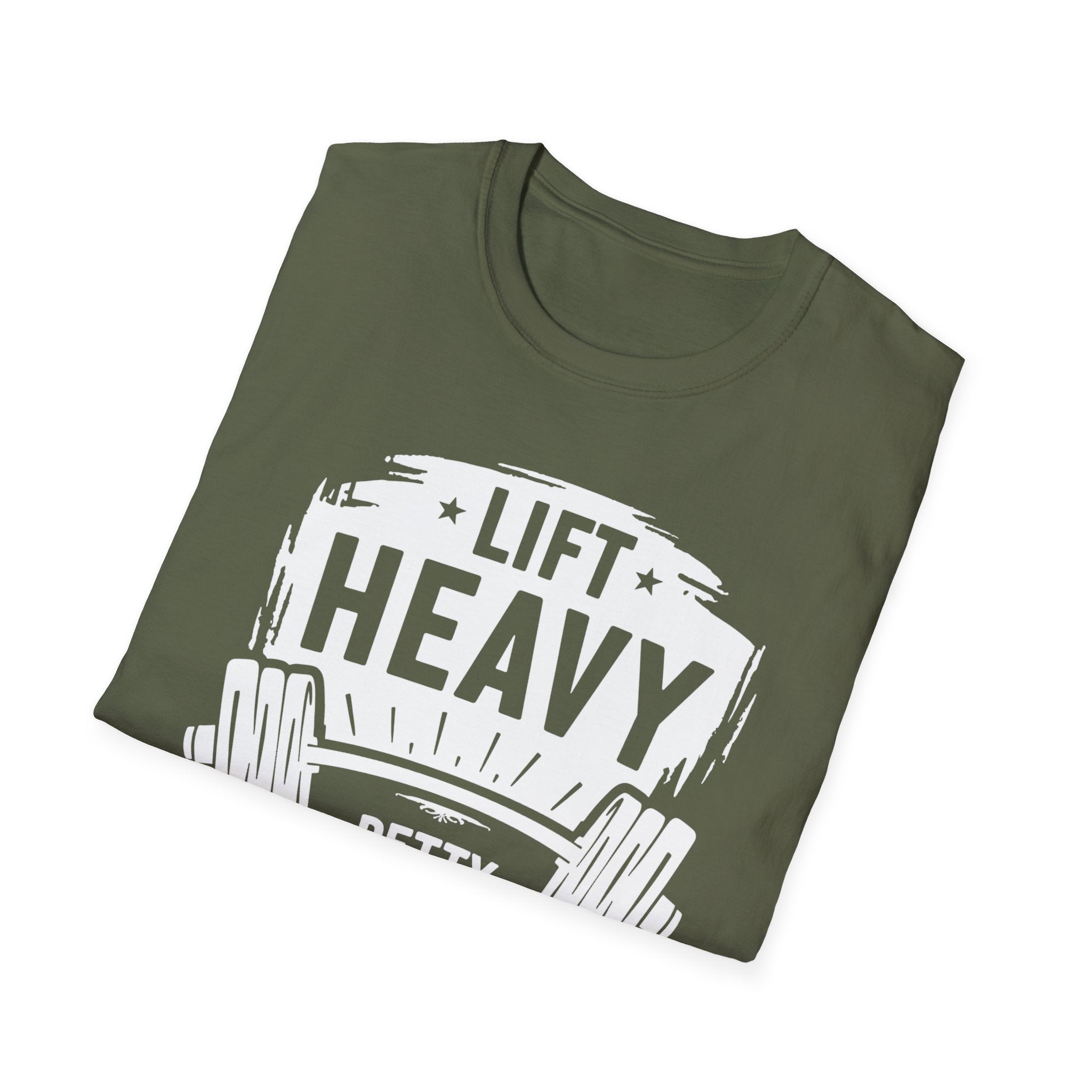 Lift Heavy, Petty Harder (Vintage Crest Edition) T-Shirt