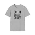 Coffee. CrossFit. Christ. – Bold Faith & Fitness Tshirt