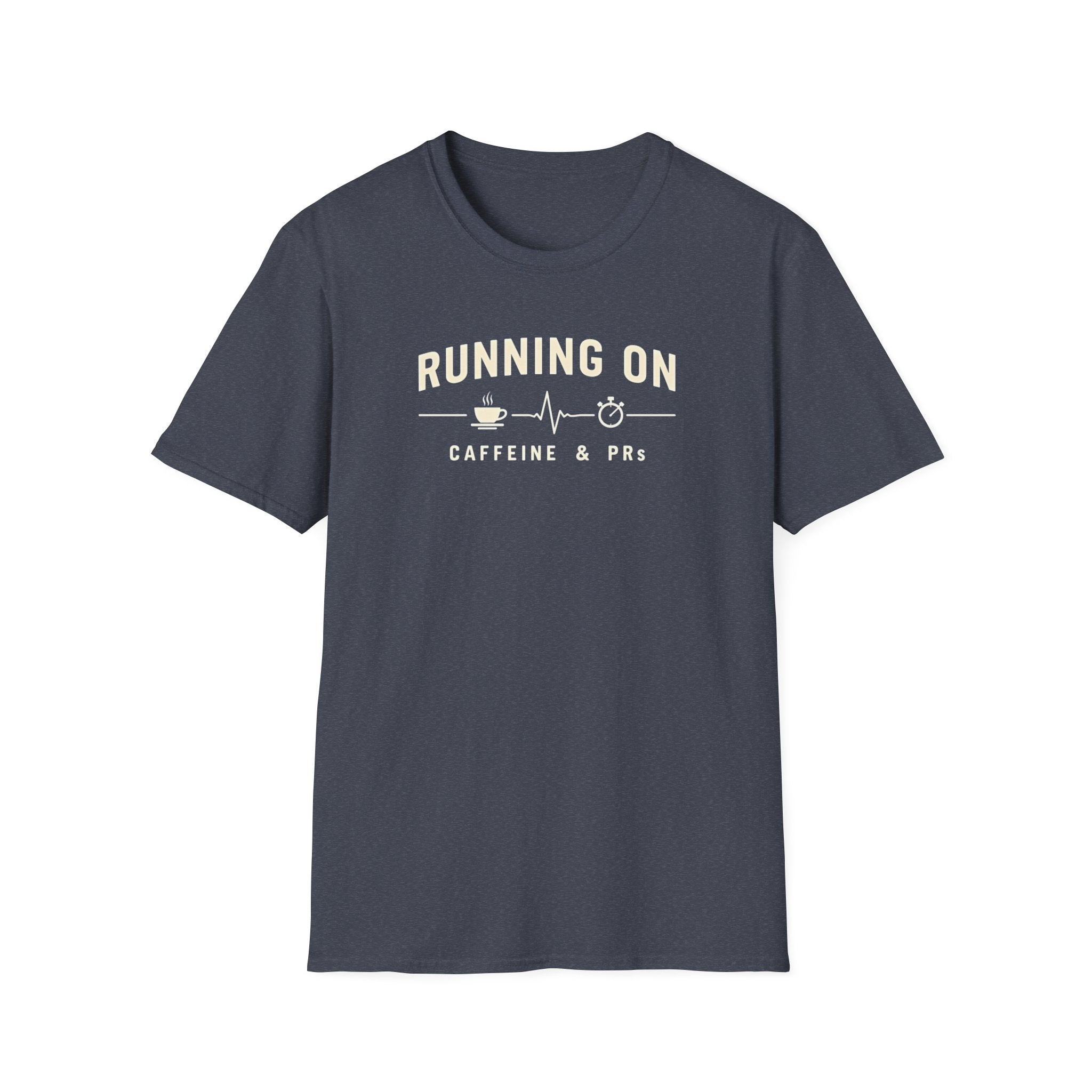 Running on Caffeine & PRs – Minimal Strength Mode T-Shirt