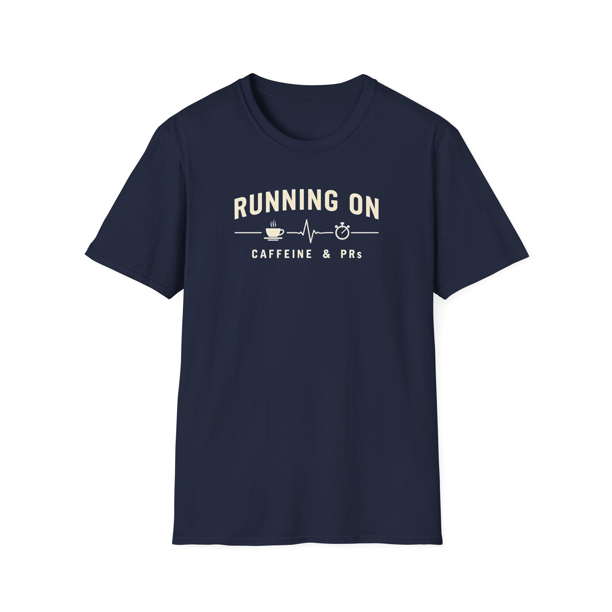 Running on Caffeine & PRs – Minimal Strength Mode T-Shirt