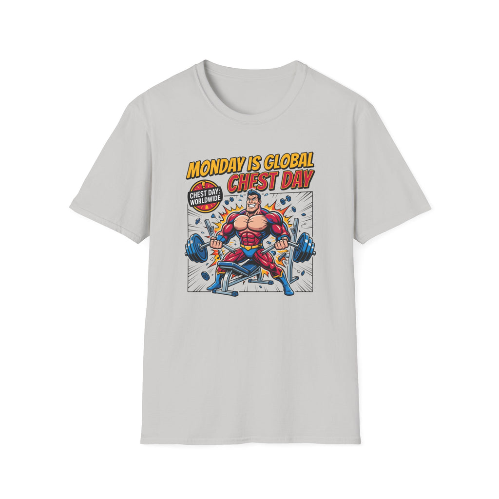 Monday is Global chest day - Comic T-Shirt
