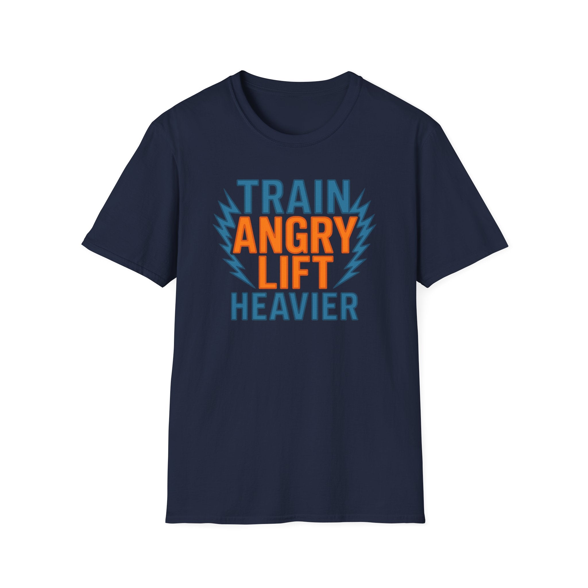 Train Angry, Lift Heavier typo T-Shirt