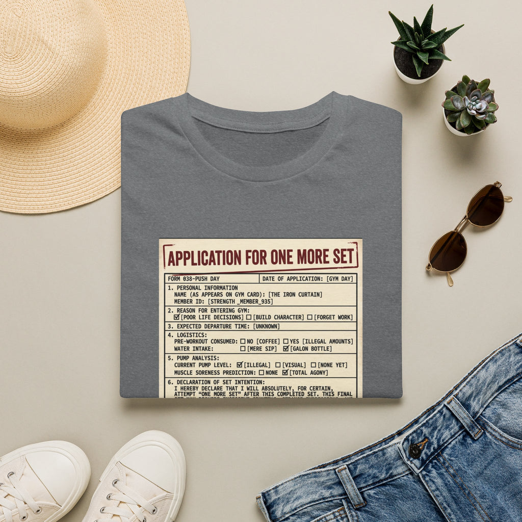 Application for one more set -  Push day T-Shirt