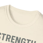 Strength Through Scripture – Bold Faith & Fitness Statement Tshirt