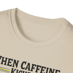 When Caffeine Kicks In – Comic Pop Brain Burst T-Shirt
