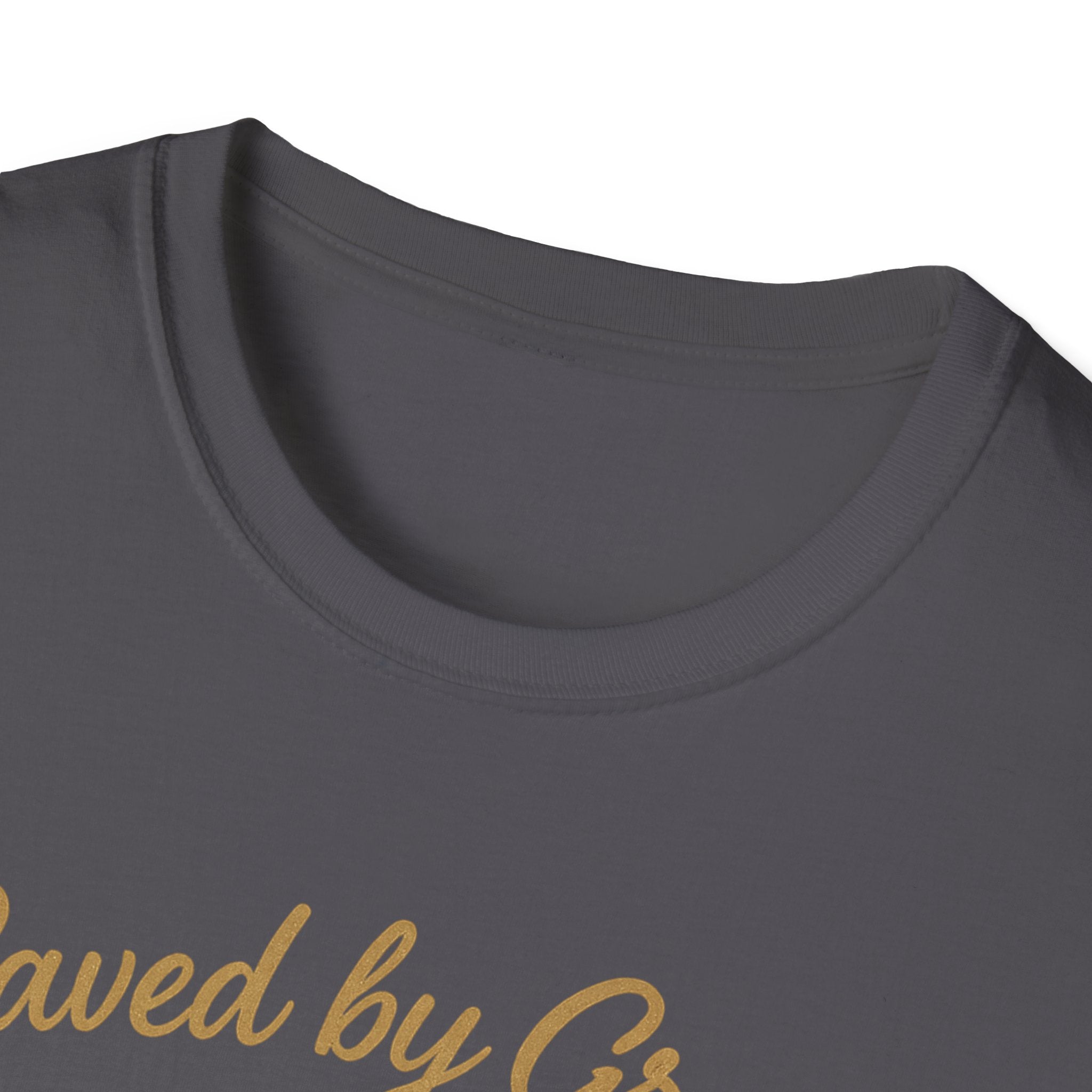 Saved by Grace, Built by Iron – Faith Meets Strength Tshirt