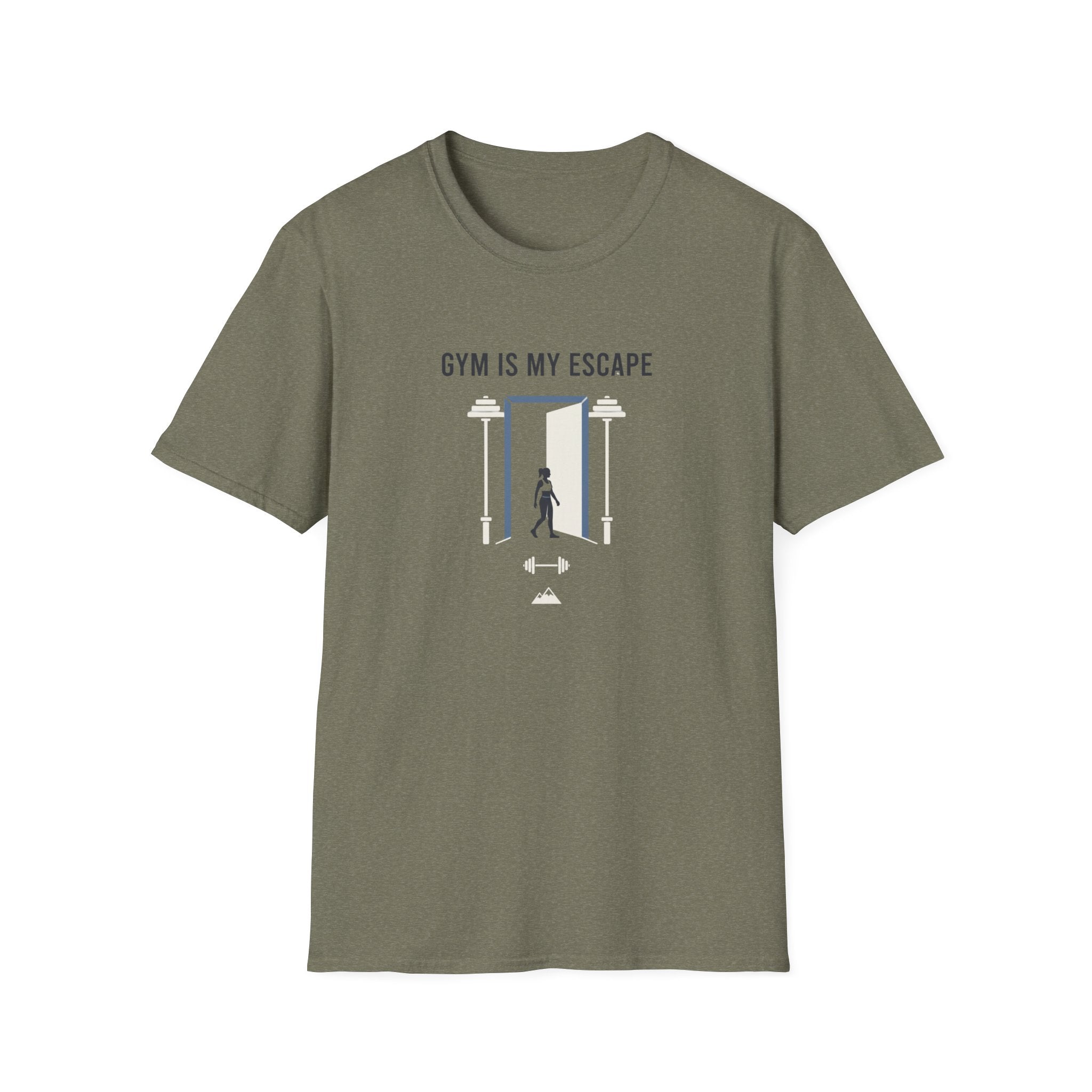 Gym is my escape - Minimalistic T-Shirt