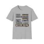 Waiting for gym - Week Schedule T-Shirt