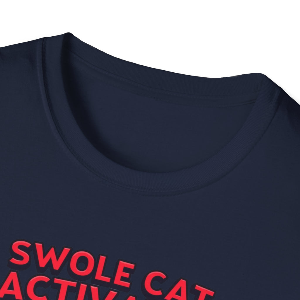 Swole Cat Activated – Pre-Workout Pouncer Edition T-Shirt
