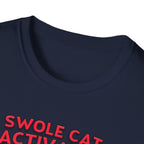 Swole Cat Activated – Pre-Workout Pouncer Edition T-Shirt