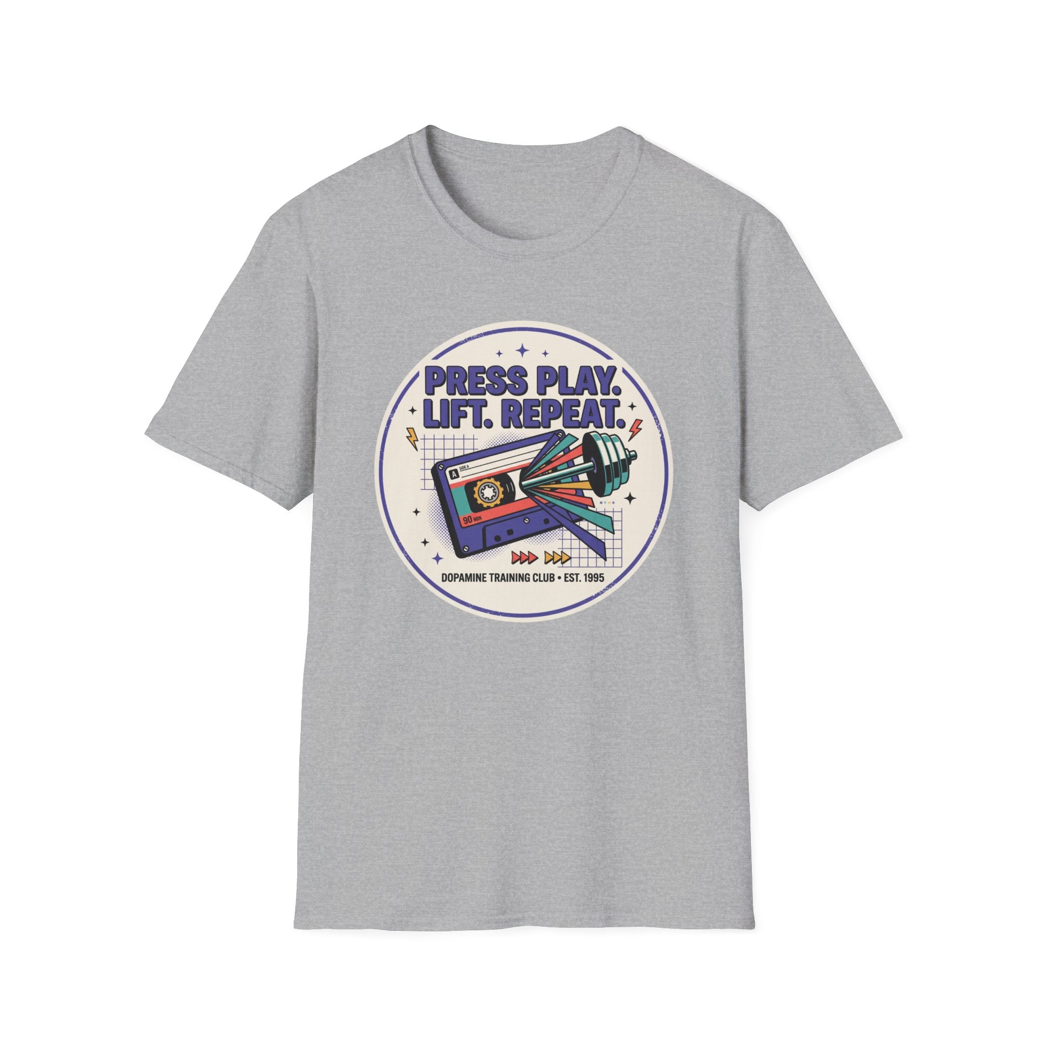 Press play. Lift. Repeat T-Shirt