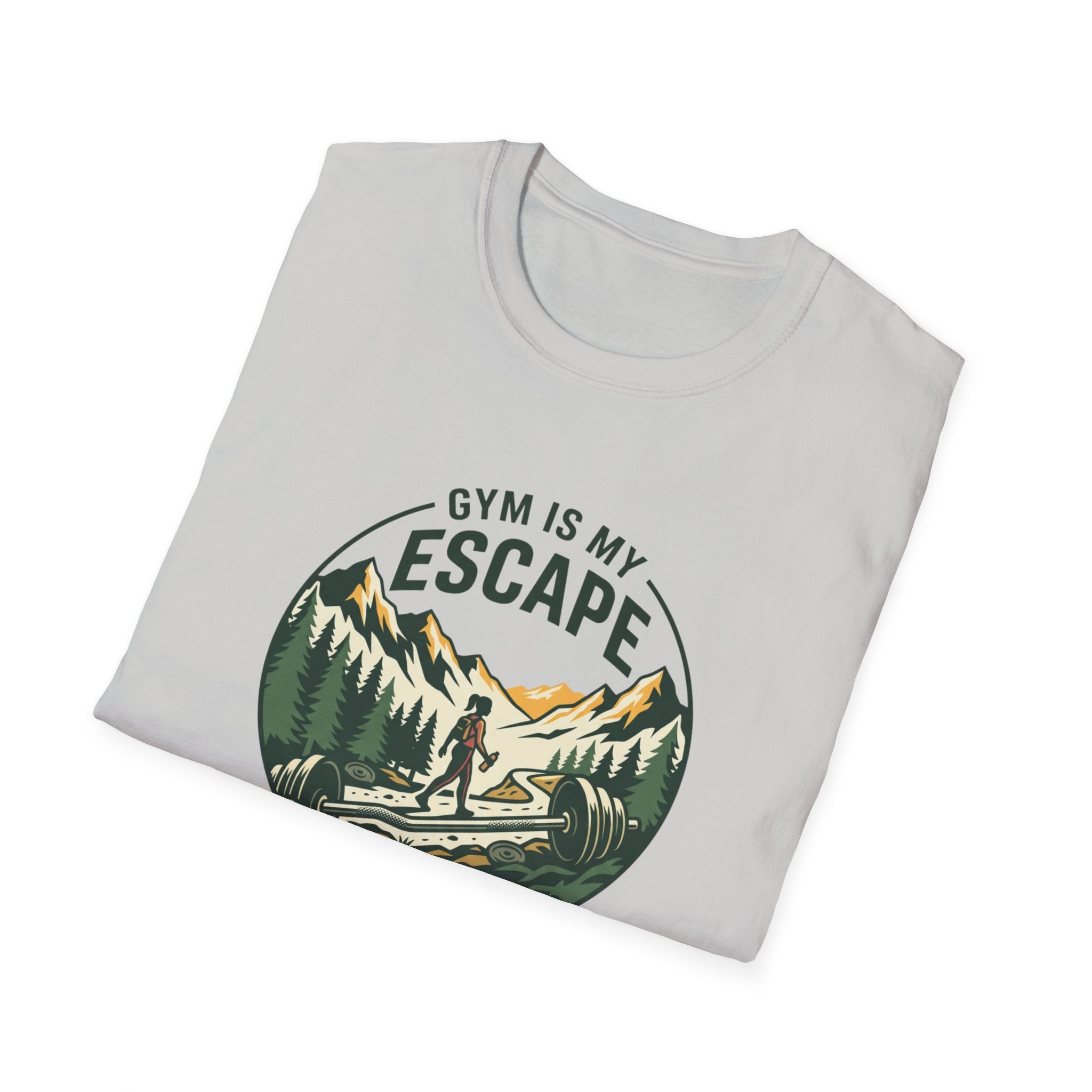 Gym is my escape - Adventure style T-Shirt