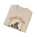 Kneel for Strength. Rise to Lift. – Faith-Fueled Power  Tshirt