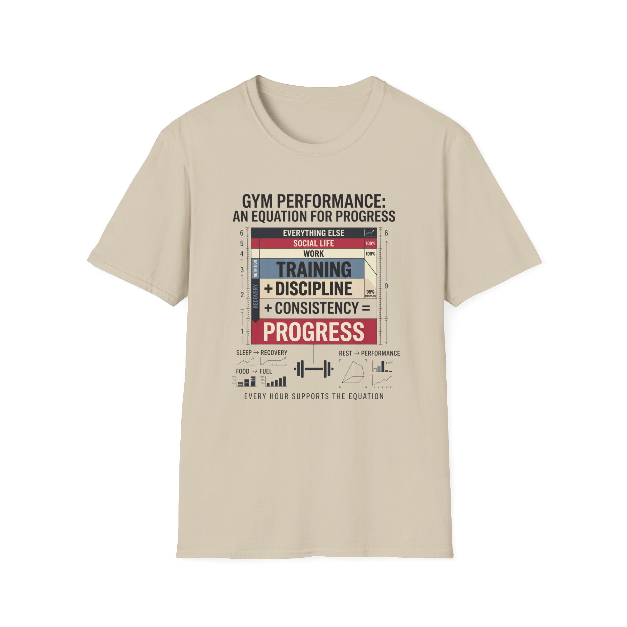 Gym Performance - An equation for progress T-Shirt